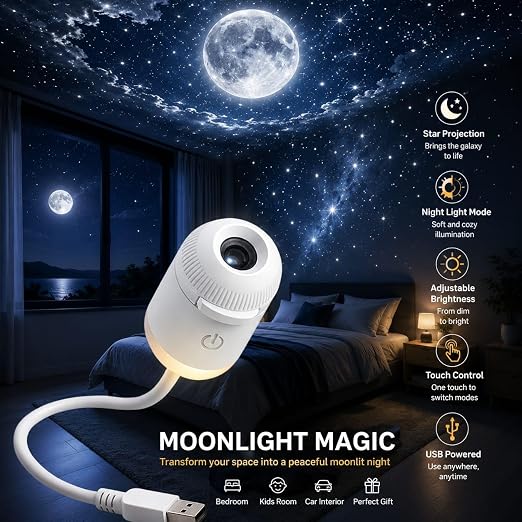 Mini Galaxy Star Projector Night Light