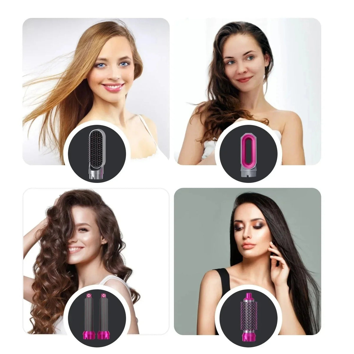 5-in-1 Hot Air Hair Styler & Air Styler Set – Electric Hair Dryer, Auto Air Curler & Volumizer Brush