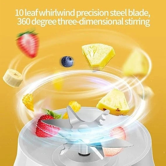 2-in-1 Portable Blender & Juice Bottle – Wireless Personal Fruit Juicer with Drinking Lid