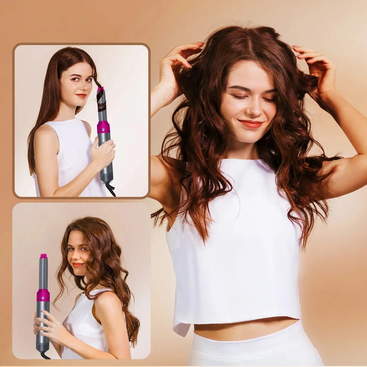 5-in-1 Hot Air Hair Styler & Air Styler Set – Electric Hair Dryer, Auto Air Curler & Volumizer Brush